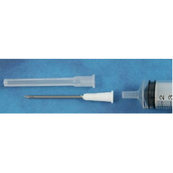 Syringe needle, sharp end, 16 gauge, hypodermic needle