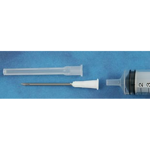 Syringe needle, sharp end, 16 gauge, hypodermic needle