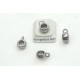 Pony bead hanger bail, 4.6mm hole, gunmetal colour