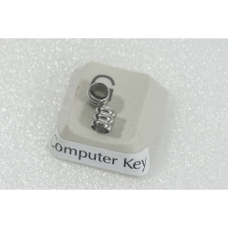 Groovy Bead, 4x4x3mm, stainless steel
