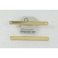 41x4.2mm oblong Brass connector with two holes