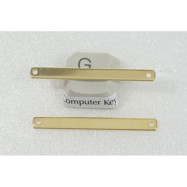 41x4.2mm oblong Brass connector with two holes
