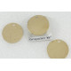 16mm Flat Brass Stamping Disc with one hole