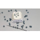 Seed Beads, Glass, 2mm, transparent bluish grey, per 10g
