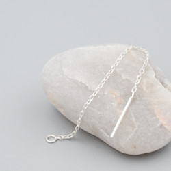 Sterling Silver Fine Ear Threads, 70mm, pair