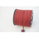 Faux Suede cord, 2.5mm wide, Dark Red, per metre