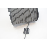 Faux Suede cord, 2.5mm wide, Dark Grey, per metre