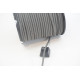 Faux Suede cord, 2.5mm wide, Dark Grey, per metre
