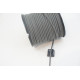 Faux Suede cord, 2.5mm wide, Dark Grey, per metre