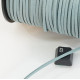 Faux Suede cord, Cadet Blue, 2.5mm wide, per metre