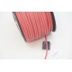 Faux Suede cord, Light Coral, 2.5mm wide, per metre