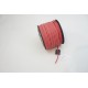 Faux Suede cord, Light Coral, 2.5mm wide, per metre