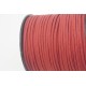 Faux Suede cord, Light Coral, 2.5mm wide, per metre