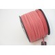 Faux Suede cord, Light Coral, 2.5mm wide, per metre