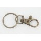 37mm Lobster Clasp with Split Ring Set, ant. brass, each