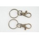 37mm Lobster Clasp with Split Ring Set, ant. brass, each