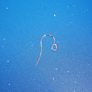 Sterling Silver French Hook Ear Wire, with 2.0mm ball, per pair