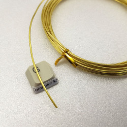 Craft Wire: Brass wire 1.2mm x 5M, coated, semi-soft