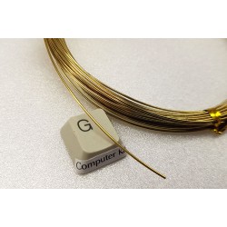 Craft Wire: Brass wire 0.8mm x 5M, coated, semi-hard