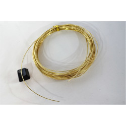 Craft Wire: Brass wire 1.0mm x 5M, coated, semi-hard
