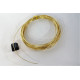 Craft Wire: Brass wire 1.0mm x 5M, coated, semi-hard