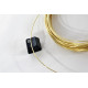Craft Wire: Brass wire 1.0mm x 5M, coated, semi-hard