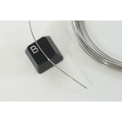 Craft Wire: Stainless Steel wire 0.8mm x 10M, coated, semi-soft