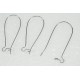 Large Kidney Wires, 38mm, NF nickel colour, per pair