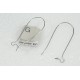 Large Kidney Wires, 38mm, NF nickel colour, per pair