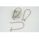 Budget Medium Kidney Wire, 33mm, NF antiqued bronze plate, pair