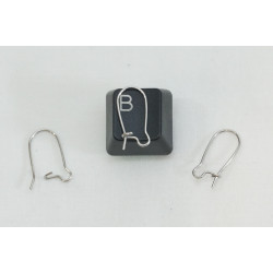 Stainless Steel Kidney Wire, small, 17mm, 304 stainless steel, per pair