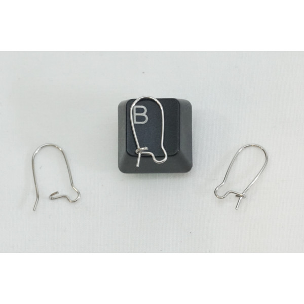 Stainless Steel Kidney Wire, small, 17mm, 304 stainless steel, per pair