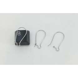 Stainless Steel Kidney Wire, medium 24mm, 304 stainless steel, per pair