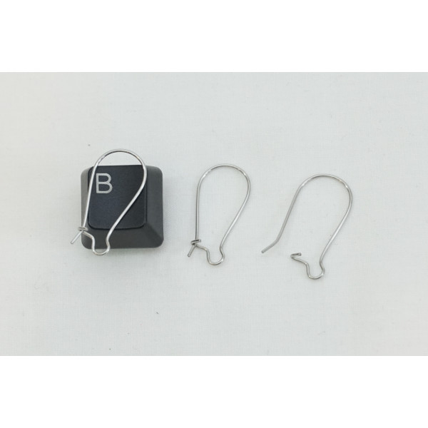 Stainless Steel Kidney Wire, medium 24mm, 304 stainless steel, per pair