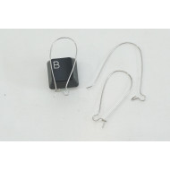 Stainless Steel Kidney Wire, XL 38mm, 304 stainless steel, per pair