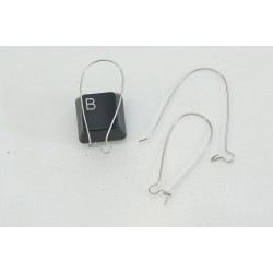 Stainless Steel Kidney Wire, XL 38mm, 304 stainless steel, per pair