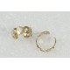 Brass Ear Cuffs, Clip Wrap, Star Heart Hollow 11mm Dia, Each