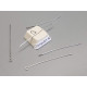 Eye Pin, 40 x 0.5mm, Thin, 04 stainless steel, per 100