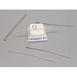 Eye Pin, 15mm x 0.7mm, 304 stainless steel, per 100