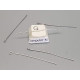 Eye Pin, 40 x 0.5mm, Thin, 04 stainless steel, per 100