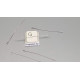 Eye Pin, 40 x 0.5mm, Thin, 04 stainless steel, per 100