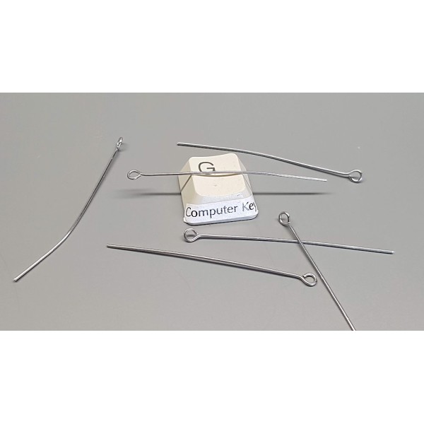 Eye Pin, 50mm x 0.7mm, 304 stainless steel, per 100