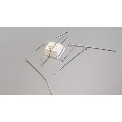 Eye Pin, 50mm x 0.7mm, 304 stainless steel, per 100