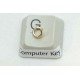 Jump rings, round, 5mm OD, 1mm wire, stainless steel, gold plate, per 50