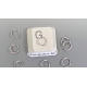 Jump rings, round, 6mm OD, 0.7mm wire, 304 stainless steel, per 100