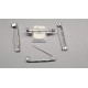 Brooch Back, 316 stainless steel, hook catch, 32mm (1.25 inch)
