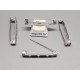 Brooch Back, 316 stainless steel, hook catch, 32mm (1.25 inch)