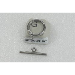 Toggle Clasp, Ring and Bar, Stainless Steel