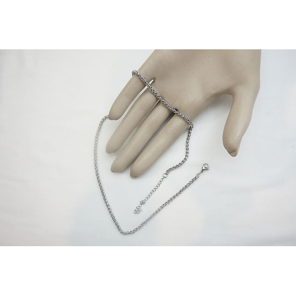 17.5 inch Stainless Steel Wheat Link Chain with extender