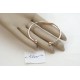 Bangle form, rose gold plate, open